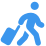 Person with Luggage Icon